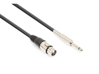 Vonyx CX314-3 kabel XLR (F) - 6,3mm jack mono (M) 3m