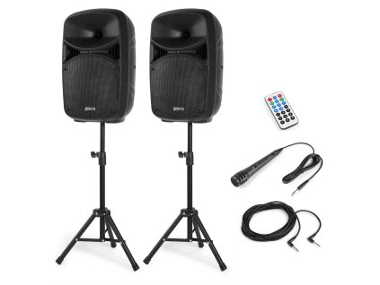Vonyx VPS102A Plug & Play 600W Speaker SET With Stands