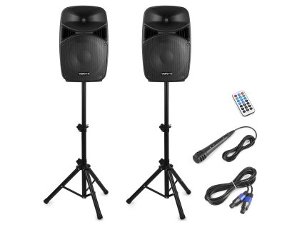 Vonyx VPS122A Plug & Play 800W Speaker SET With Stands