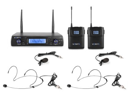 Vonyx WM62B Wireless Micro UHF With 2 Bodypack