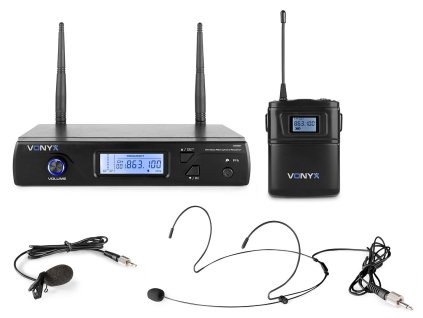 Vonyx WM61B Wireless Microphone UHF With 1 Bodypack