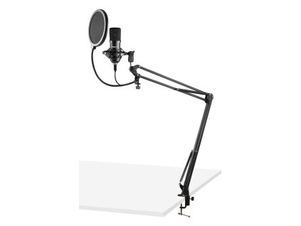 Vonyx CMS300B set studiového USB mikrofonu, černý