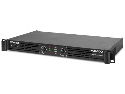 Vonyx VDA500 PA Amplifier 1U 2x 250W