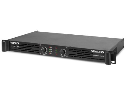 Vonyx VDA1000 PA Amplifier 1U 2x 500W