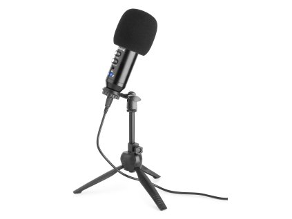 Vonyx CM320B Studiový USB mikrofon s echem, barva černá