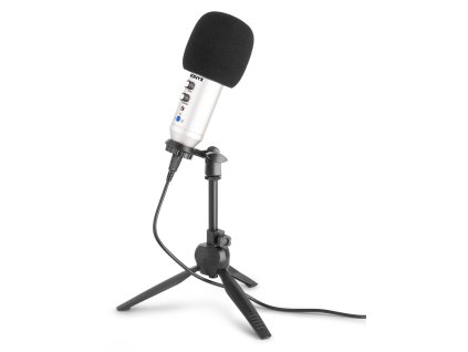 Vonyx CM320T Studiový USB mikrofon s echem, barva titanová