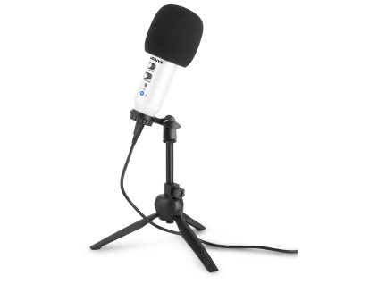 Vonyx CM320W Studiový USB mikrofon s echem, barva bílá