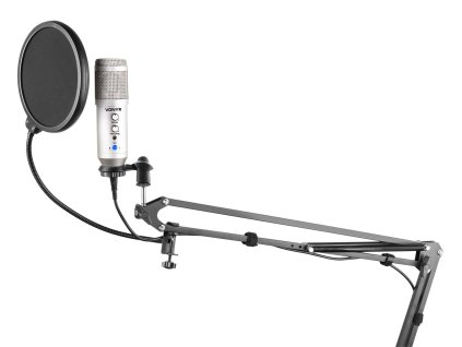 Vonyx CMS320T Studiová mikrofonní sada USB titanová s echem