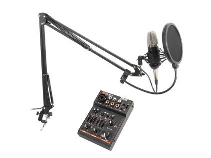 Vonyx Podcast Set studiového mikrofonu a mixpultu