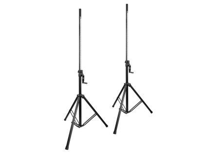 Vonyx LS93 Wind-up Speakerstand 205cm - 70kg Set 2 stativů