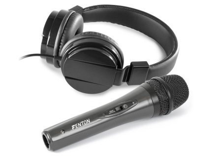 Vonyx VH120 Sada DJ příslušenství s DJ sluchátky a DJ mikrofonem DM105
