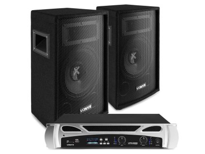 Vonyx DJ 300W Set 2ks reproboxů SL8 a zesilovače s Bluetooth VPA300