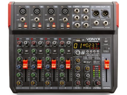 Vonyx VM-KG08 8-kanálový mix BT/DSP/USB