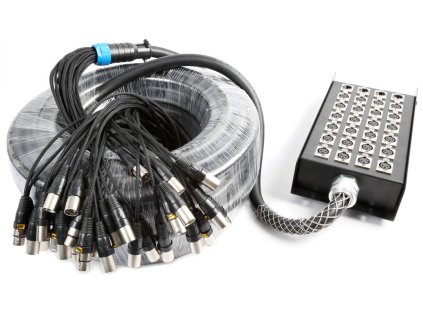 Power Dynamics CX166 Stage Snake 24-in 4-out XLR 30 metrů