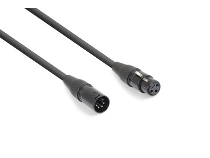 Power Dynamics CX105 DMX redukce 3-pin XLR (F) - 5-pin XLR (M) 0,1m