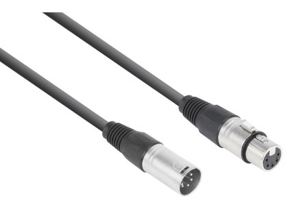 Power Dynamics CX102-1 DMX kabel 5-kolíkový XLR (M) - 5-kolíkový XLR (F) 1,5m