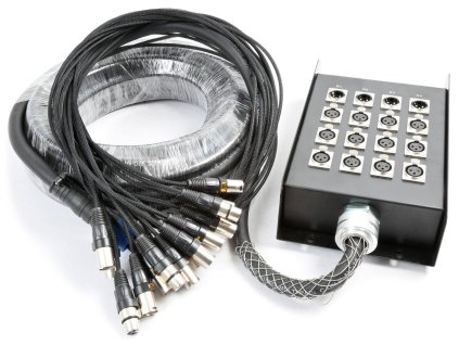 Power Dynamics CX160 Stage Snake 12-IN 4-OUT XLR 15 Metres