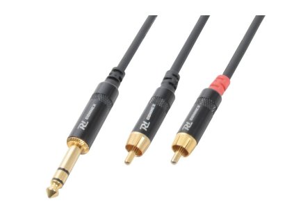 Power Dynamics CX84-3 Cable 6.3 Stereo - 2 X RCA Male 3.0M