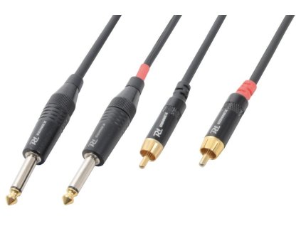 Power Dynamics CX74-6 Cable 2 x 6.3 Mono - 2 X RCA Male 6.0M