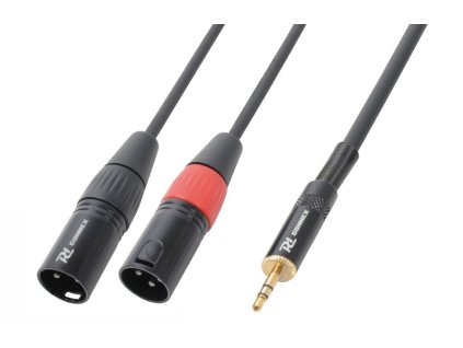 Power Dynamics CX70-6 Cable 2 x XLR Male - 3.5 mm Stereo 6.0M