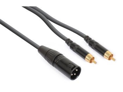 Power Dynamics CX58-3 Cable XLR Male - 2X RCA Male 3.0M