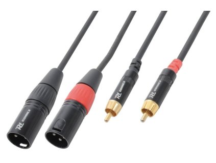 Power Dynamics CX66-3 Cable 2 x XLR Male - 2 x RCA Male 3.0M