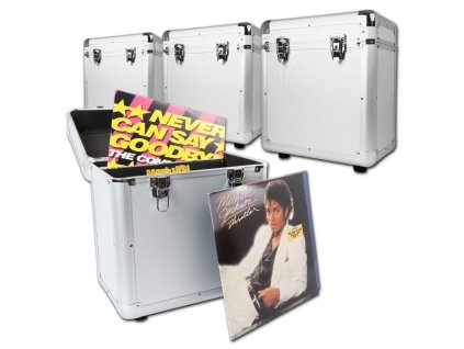 Power Dynamics RC80 12" Silver Set 4 kufrů na vinyly