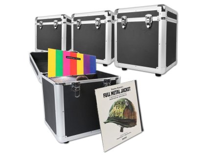 Power Dynamics RC100 12" Black Set 4 kufrů na vinyly