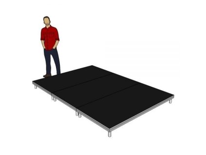 Power Dynamics Kompletní podium 3x2m - výška 20cm