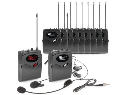 Power Dynamics TG40 Tour Guide Set vysílače a 10 přijímačů