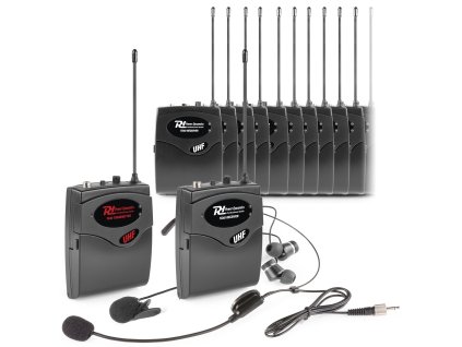 Power Dynamics TG40 Tour Guide Set vysílače a 20 přijímačů