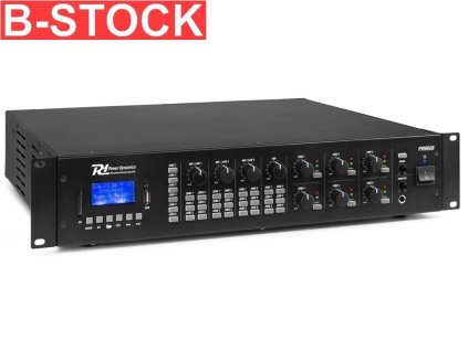 71647 power dynamics prm606 100v 6 zone matrix amplifier 360w