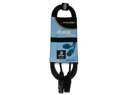Accu Cable AC-DMX3/3 3 p. XLRm/3 p. XLRf 3m DMX