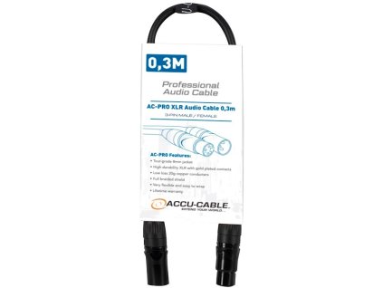 Accu Cable AC-PRO XLR audio cable 0,3m