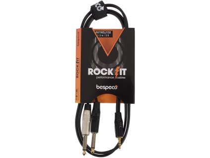 Bespeco ROCKIT Interlink Cable Jack 3,5 TRS - 2x Jack Mono 1,5 m