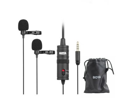 BOYA BY-M1DM Lavalierový duální mikrofon