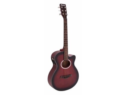 Dimavery AW-400 Western guitar, redburst