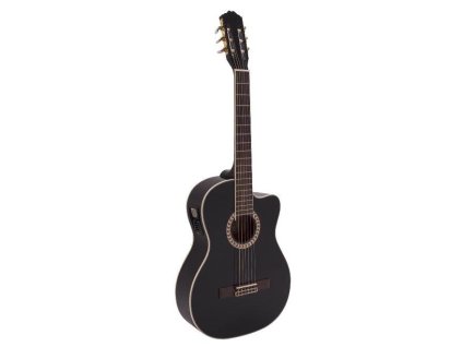 Dimavery CN-600E Classical guitar, schwarz