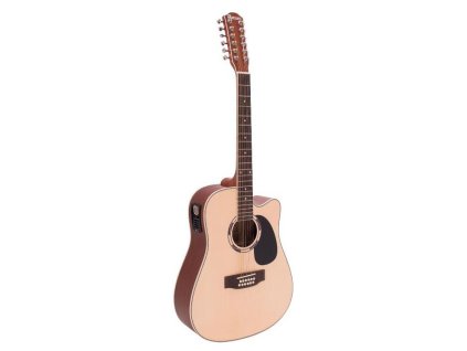 Dimavery DR-612 Western guitar 12-string, nature
