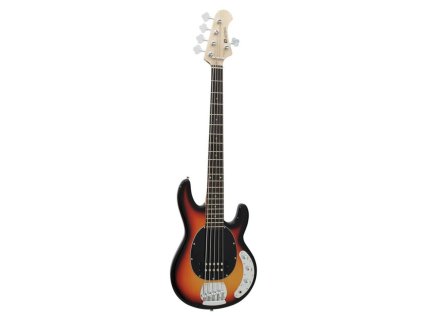 Dimavery MM-501 elektrická pětistrunná baskytara, sunburst