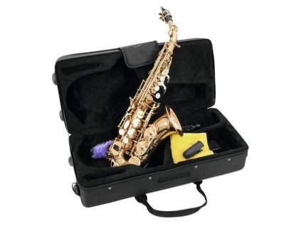 Dimavery SP-20 B Sopran saxofon, zahnutý