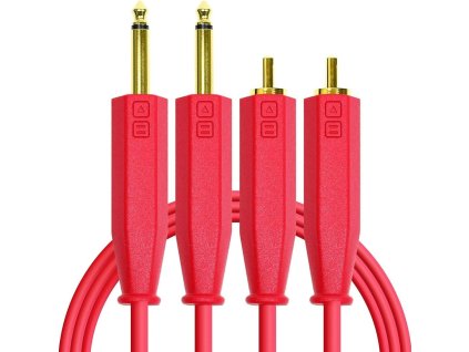 DJ TechTools Chroma Cable RCA-6,3 TS Red