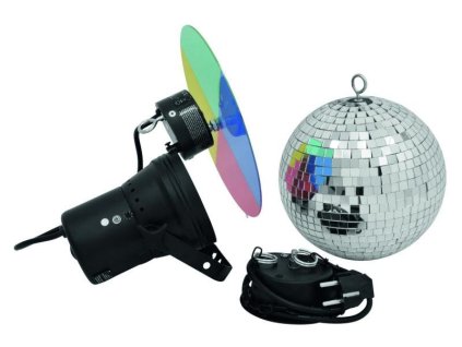 Eurolite Set zrcadlová koule 20 cm