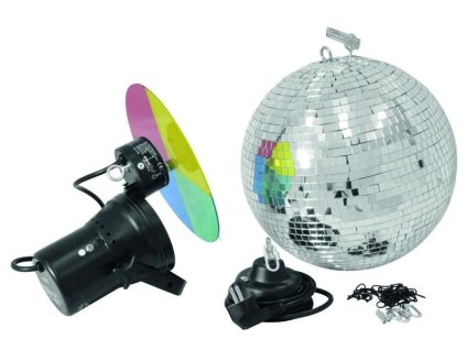 Eurolite Set zrcadlová koule 30 cm