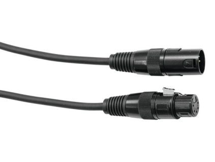 Eurolite DMX kabel XLR 5pin, 10m délka, černý