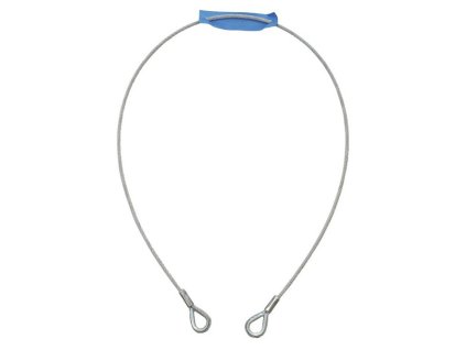 Eurolite Ocelové lanko 1000 x 4 mm, stříbrné, s koncovými úvazky