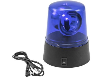 Eurolite Led Mini Policejní Maják Modrý