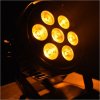 LIGHT4ME Black PAR 7x10W RGBWA LED