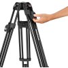 Manfrotto Nitrotech 608 + 645 Fast Twin Alu Tripod