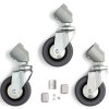 Manfrotto Wheel Set of 3 x 80 mm Without Brakes And Adapter For Legs